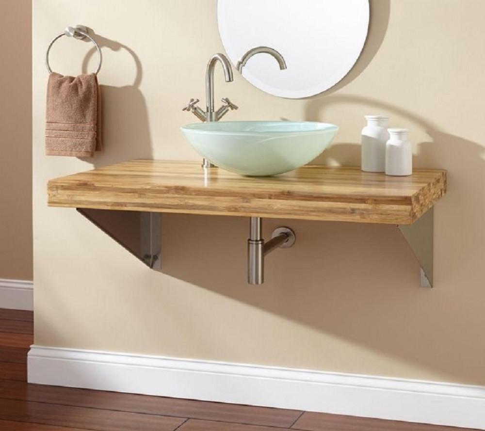 деревянная столешница для раковины для ванной
