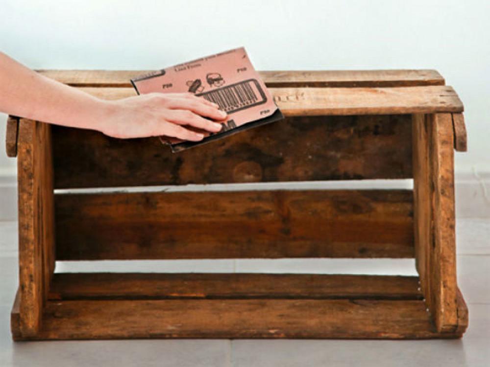 Шкафче за обувки от дървена щайга - Стъпка 1