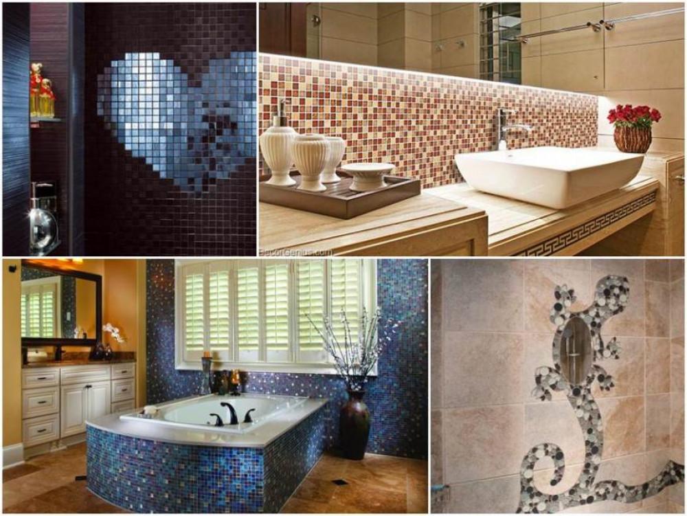 Интериорни шедьоври с мозайка в банята