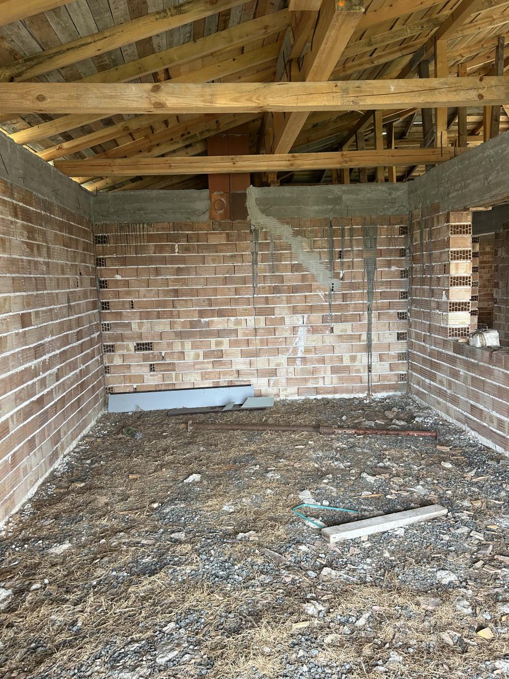 Част от новострояща се къща