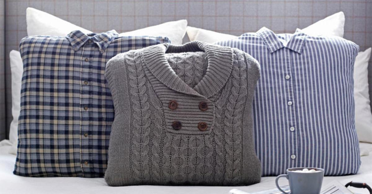 Превърнете старите си тениски във възглавнички за хола