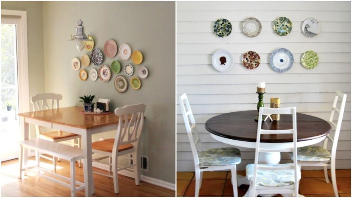 В трапезарията: Декорирайте стените с чинии