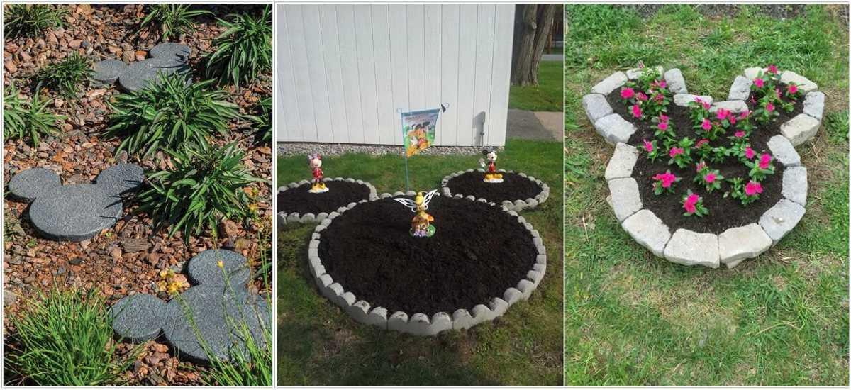 Позволете на Мики Маус да ви вдъхнови за декорация в градината