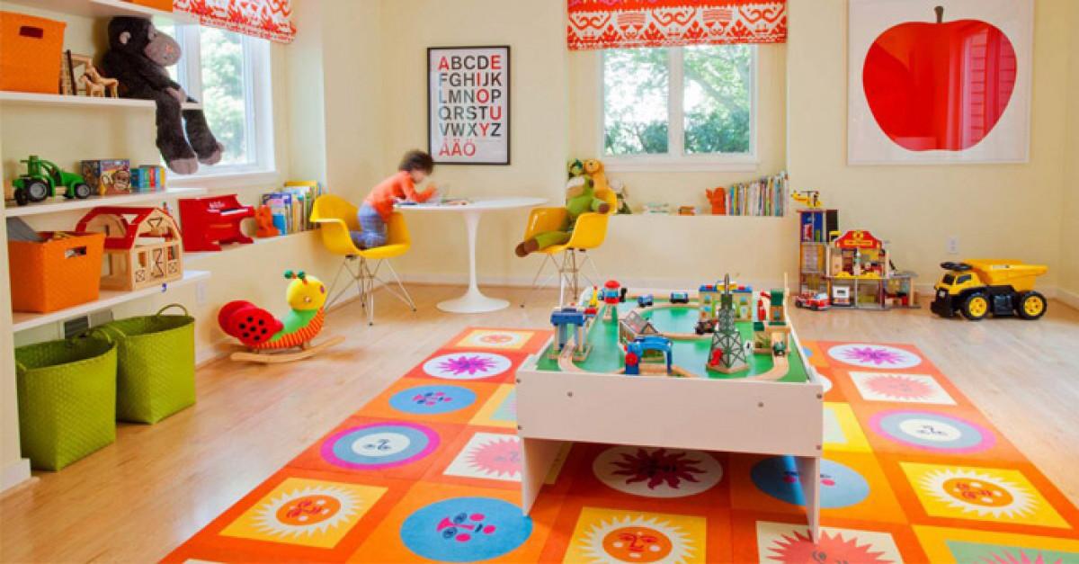 10 детски стаи с цветни килими