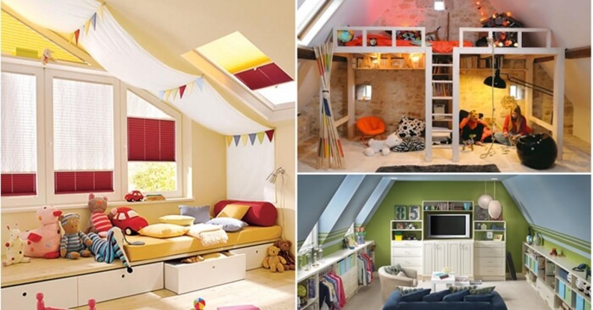 Как да превърнете таванското помещение в уютна детска стая?