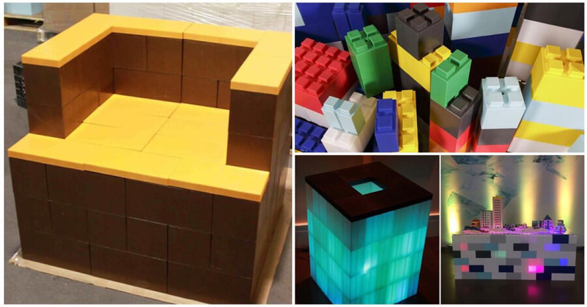 Мебели от "Лего" - съчетание на устойчивия материал и артистичното излъчване на съвременния дизайн