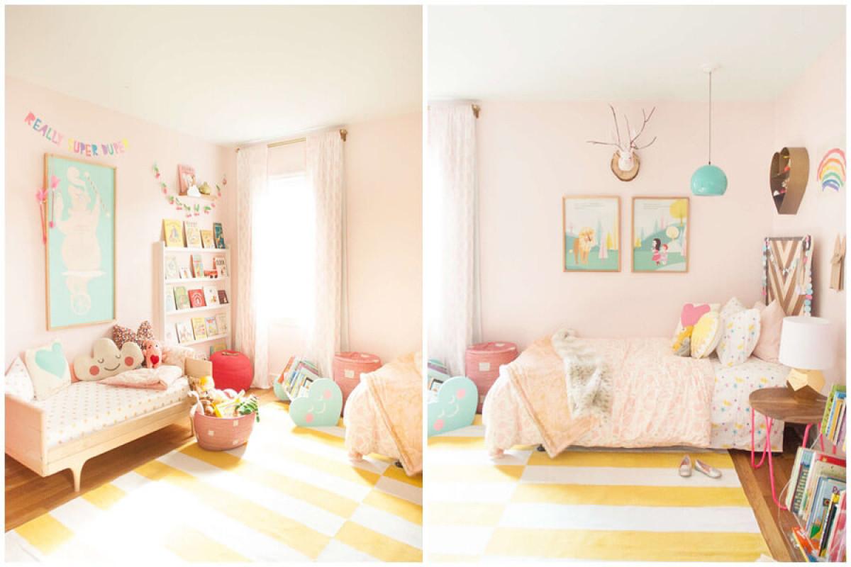 Детска стая за момиче в класически розови нюанси