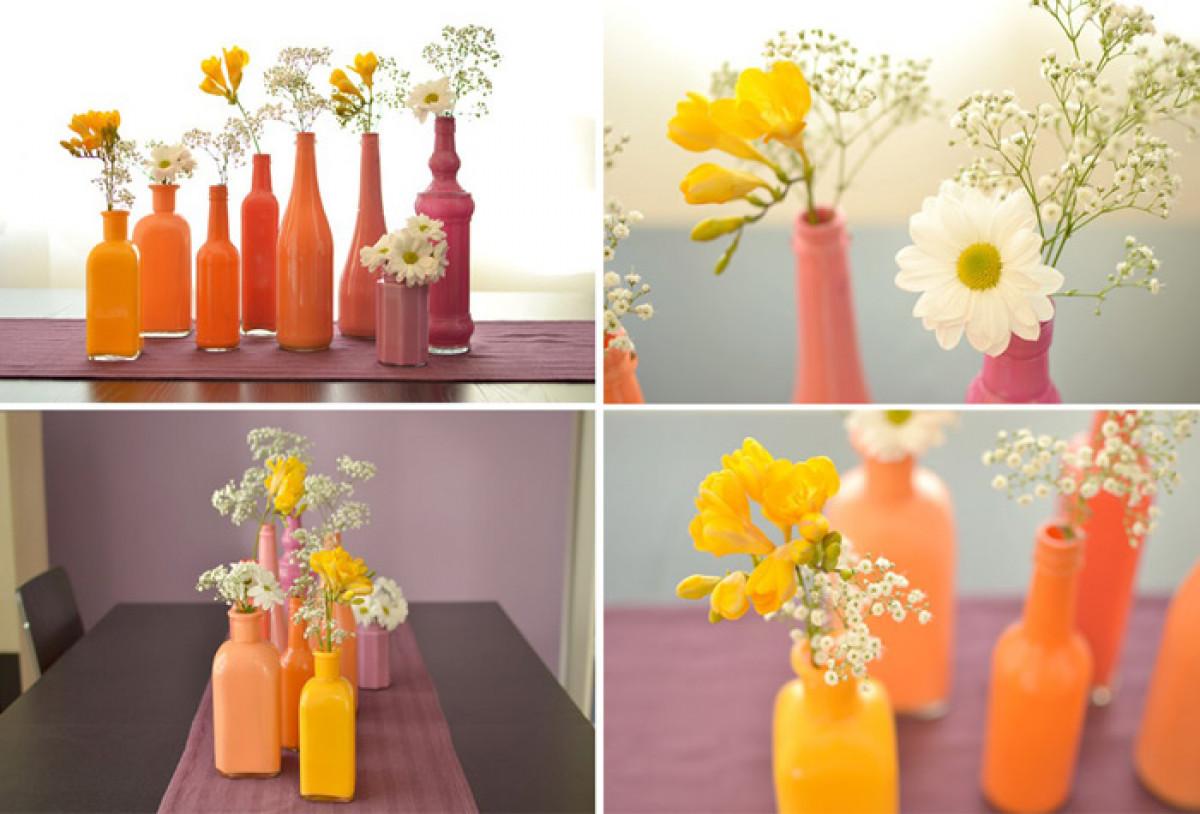 Как да си направим красиви цветни вази