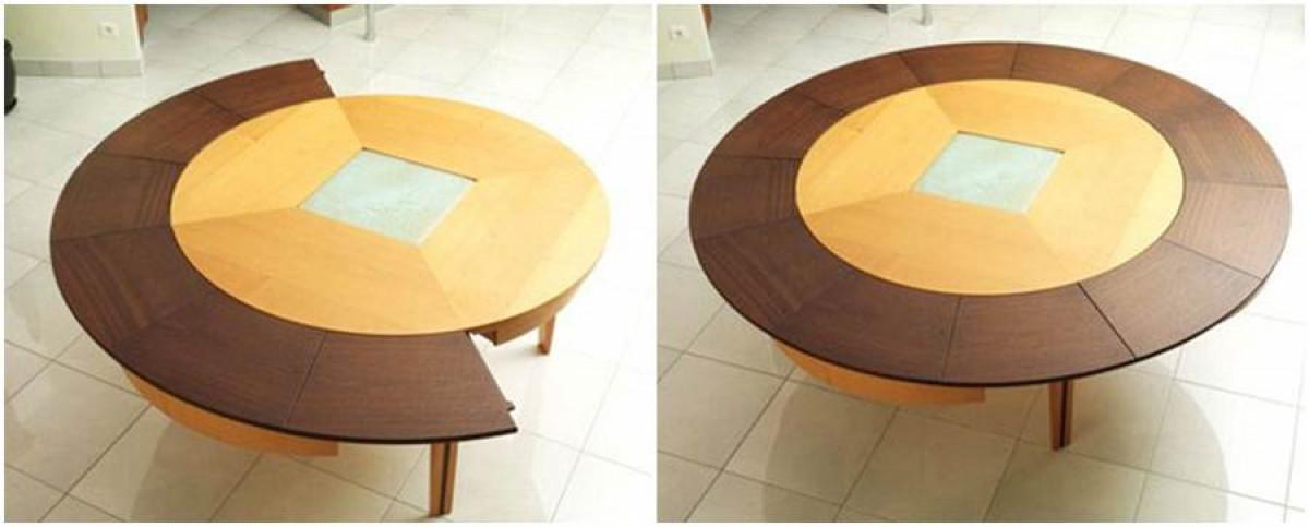 Необичайно успешна идея за кръгла функционална маса