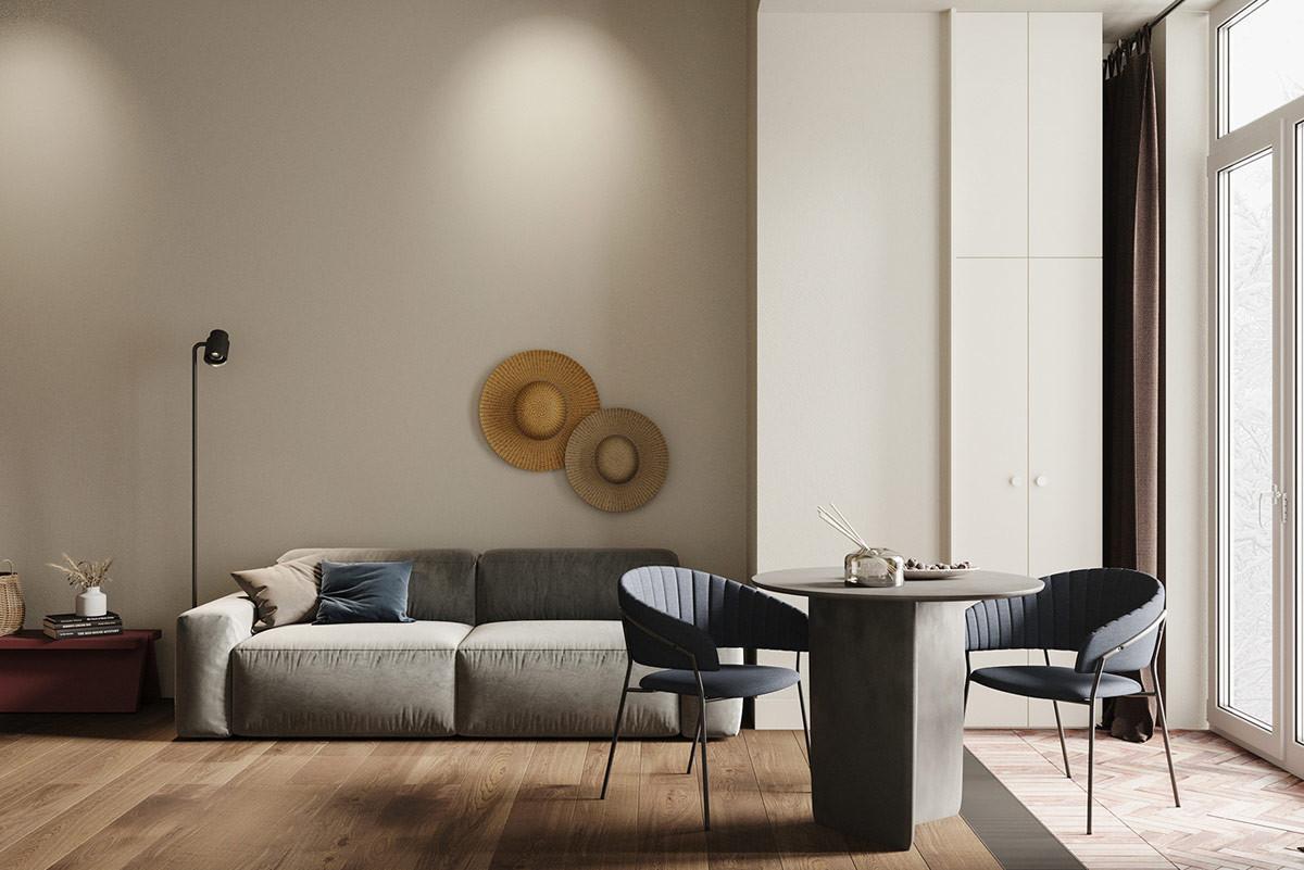 Всекидневна, кухня и трапезария в едно