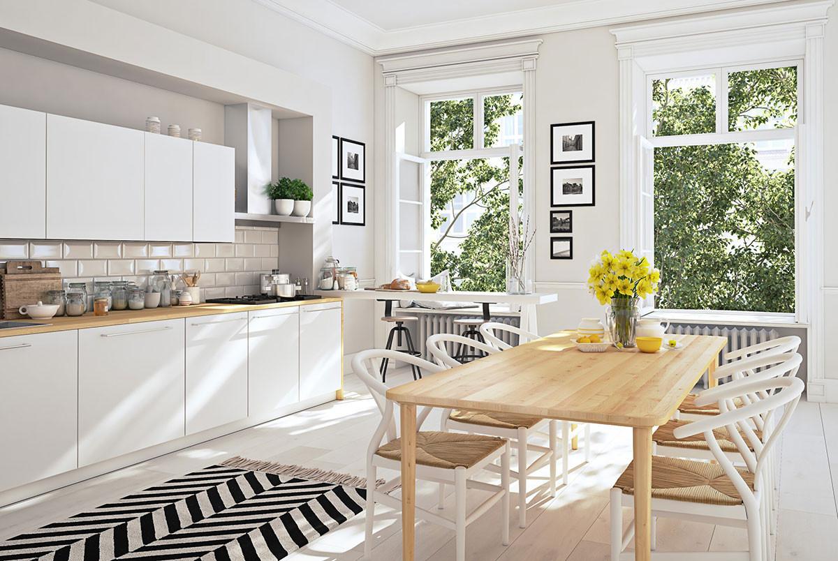 Кухня комбинация от 60-те години на миналия век и скандинавски минимализъм