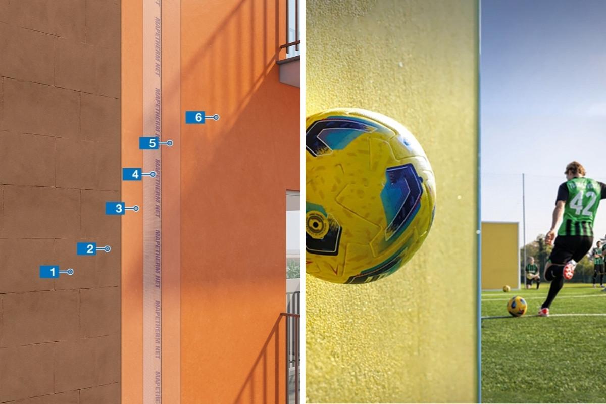 Освен за изграждането на нови топлоизолационни системи Mapei предлага и еластично решение за напукани и повредени фасади а именно Mapetherm Flex RP.