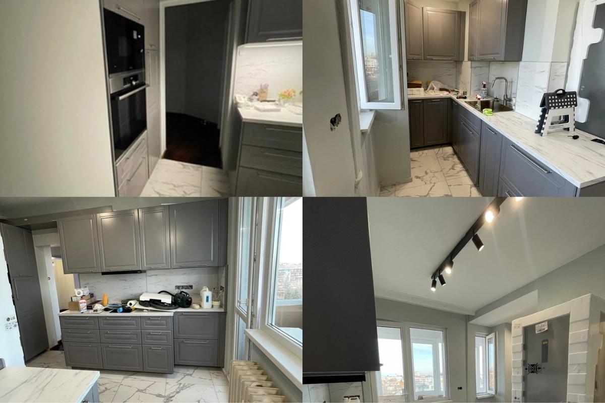 Боя, осветителни тела и монтаж