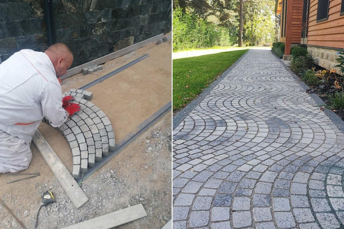Вечният чар на гранитния паваж, но без трудния монтаж
