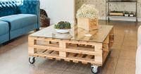 Практични мебели за съхранение, изработени от дървени палети