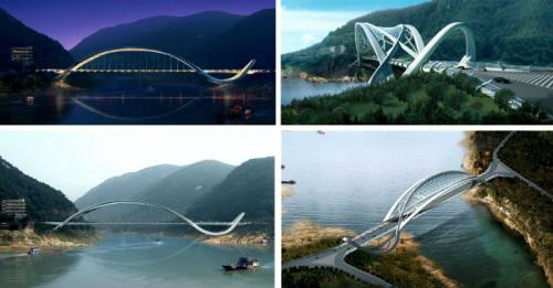 Мостът дракон - еко съоръжение, излязло от китайските приказки