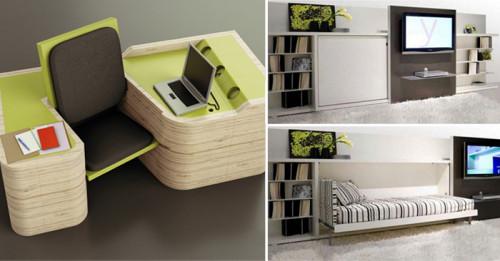 Иновативни сгъваеми мебели за малки пространства