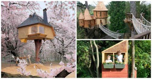 Къщи на дърво, вдъхновени от детските мечти