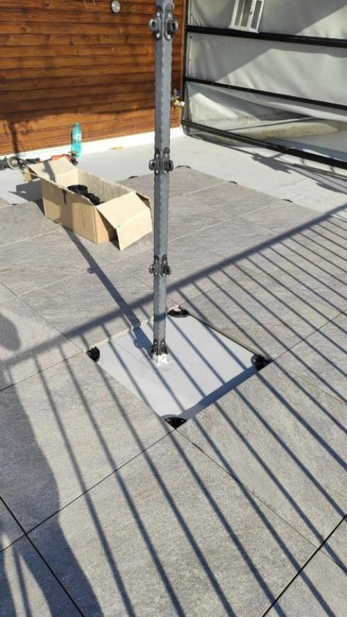 PVC мембрана на тераса с двоен под
