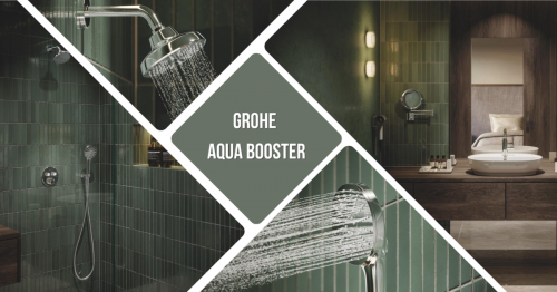 Умен душ за модерната баня: GROHE AquaBooster съчетава икономия и  комфорт