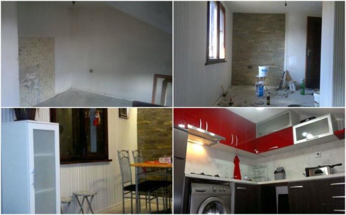 Преди и след: Вдъхновяващ български ремонт на кухня и дневна