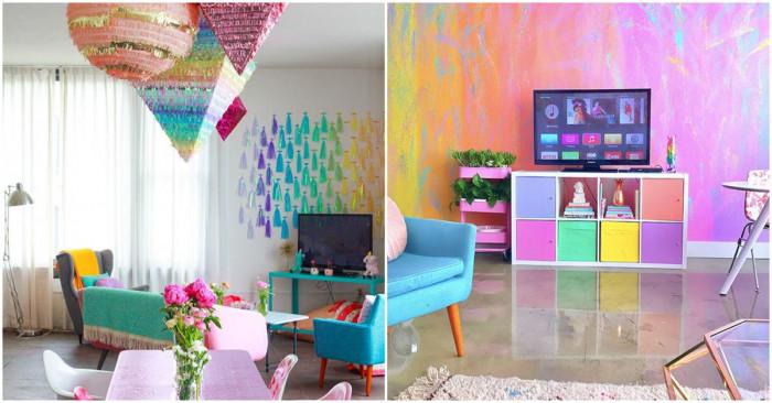 Цветни стаи и свежи идеи в един необичаен дом