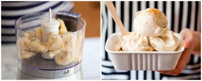 Бананов сладолед, приготвен за минути с кухненски робот