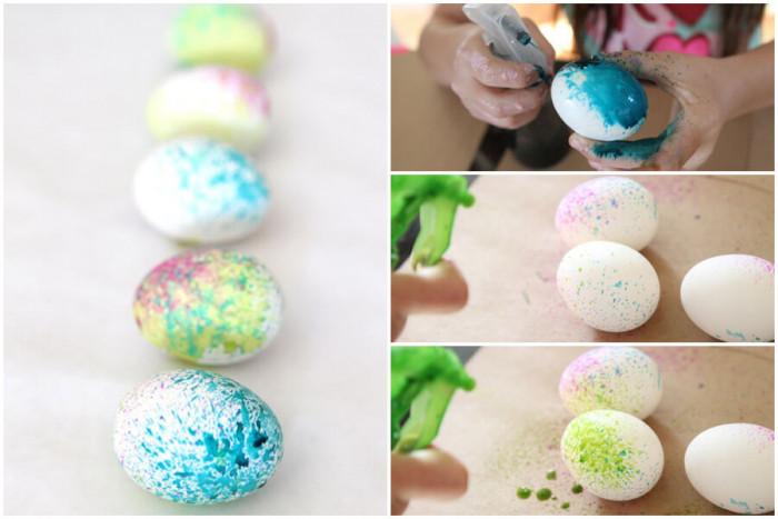 Нов впечатляващ начин за боядисване на яйца