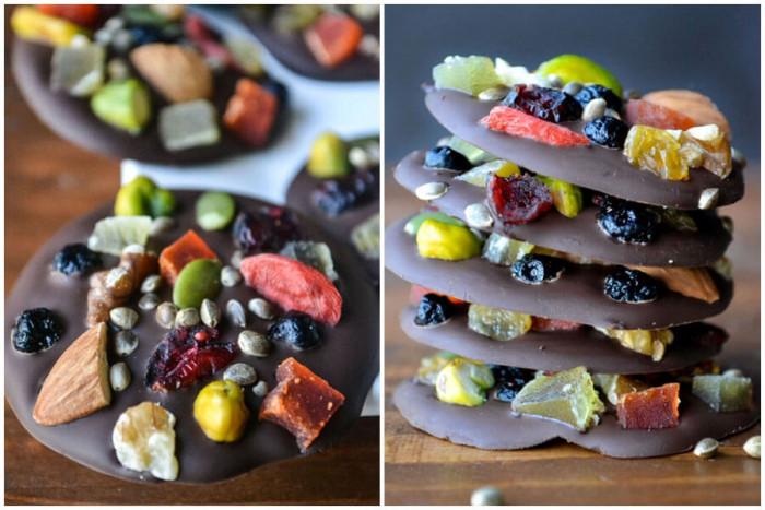 Направете страхотни бонбони с шоколад и сушени плодове