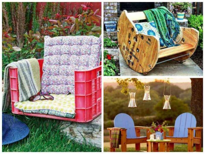7 забавни и интересни идеи за мебели за двора и градината