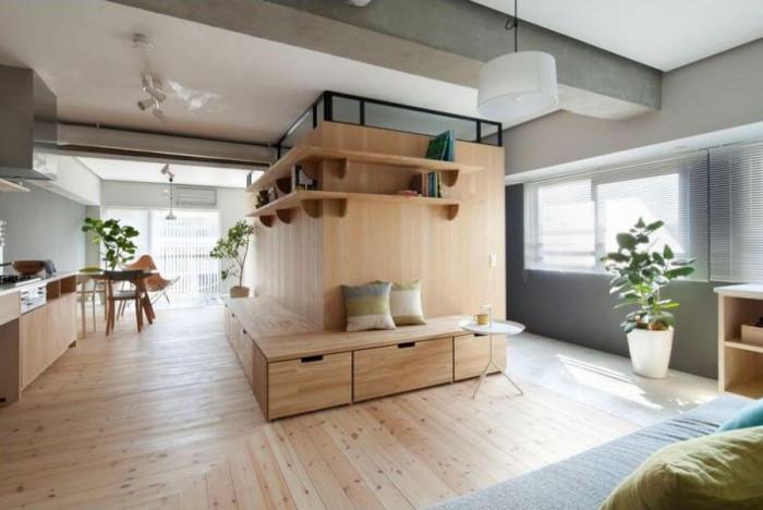 Уникален модерен апартамент с впечатляващ дизайн в Япония