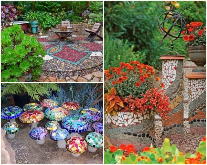 Мозайката вдъхва свежест и цветно настроение във вашата градина!