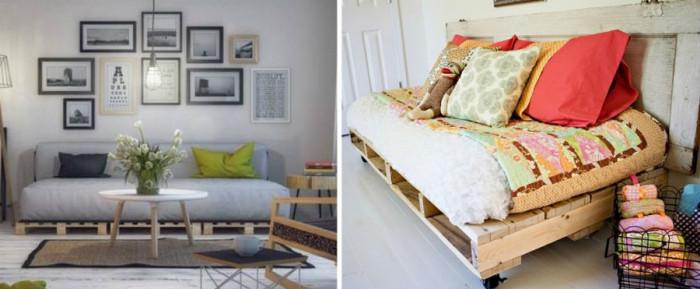 Изберете размера на своя диван от палети