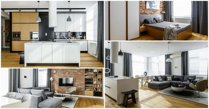 Модерен апартамент в Полша с удивителен дизайн в 89 кв.м.
