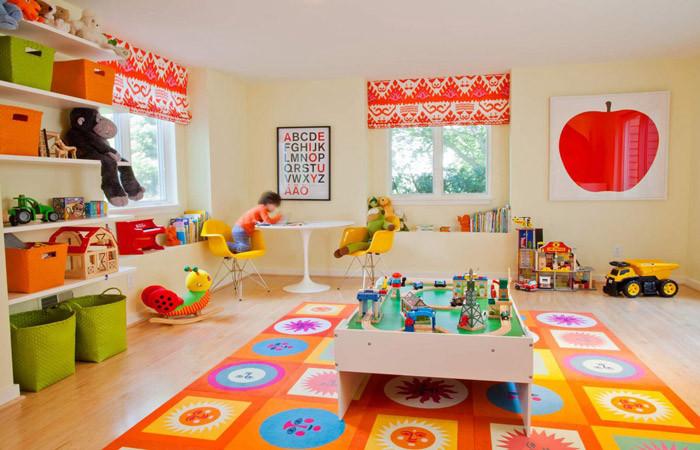 10 детски стаи с цветни килими