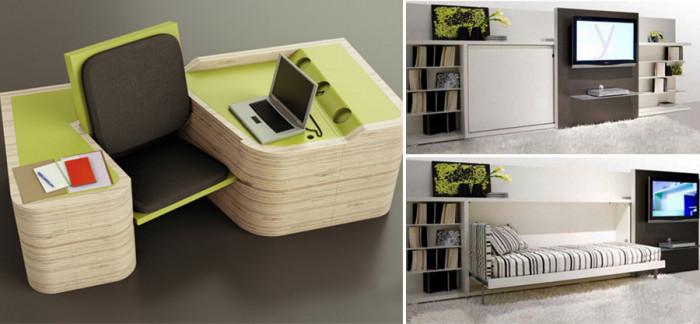 Иновативни сгъваеми мебели за малки пространства