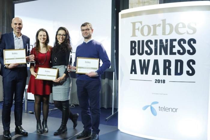 TESY грабна три награди от „Бизнес наградите на Forbes“ за 2018 г.