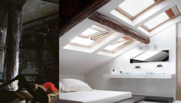 Как да превърнете тъмния и прашен таван в най-светлата стая в дома
