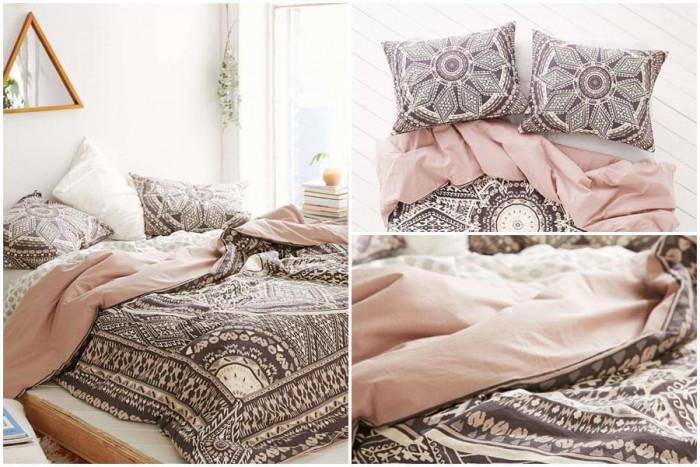 Покривалото за легло в бохемски стил ще разчупи облика на спалнята
