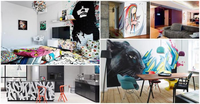 9 креативни идеи за графити във всяка стая у дома