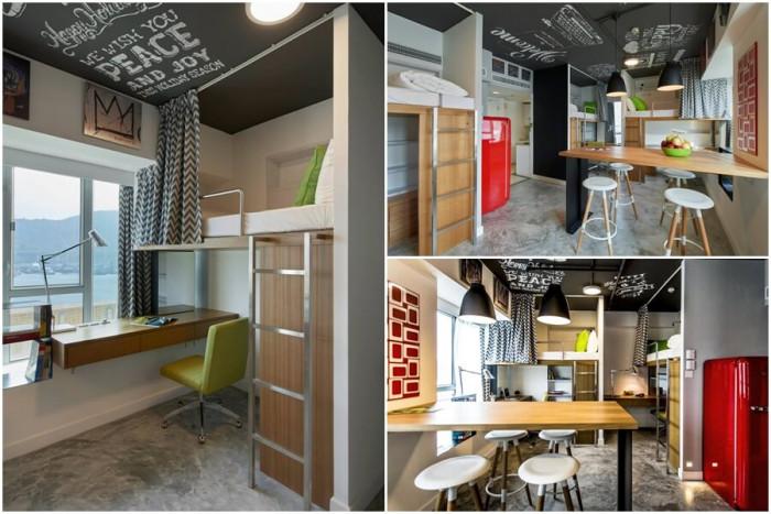 Модерно и практично: мини студентско общежитие в Хонг Конг