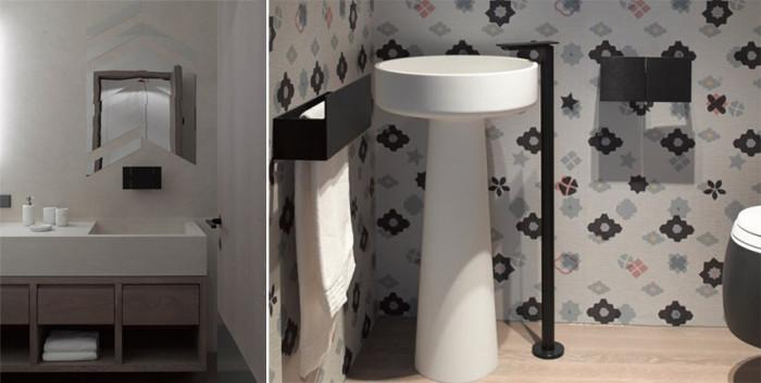 Банята и тоалетната са логично продължение на дизайнерския замисъл