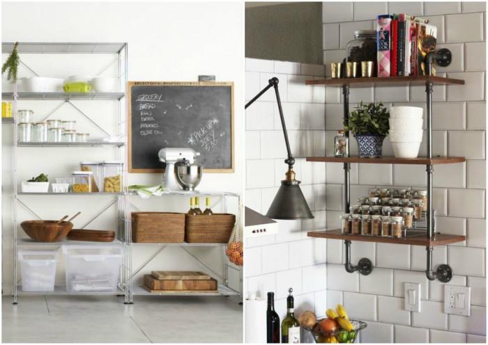 Заложете на етажерка, която да замени класическите кухненски шкафове