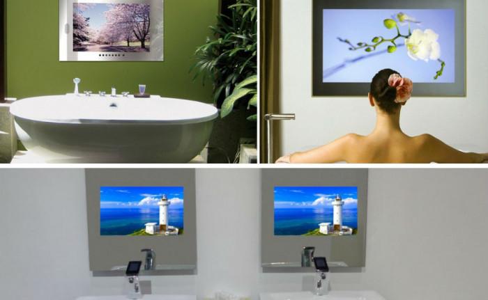 Впечатляващи хай-тек огледала за баня