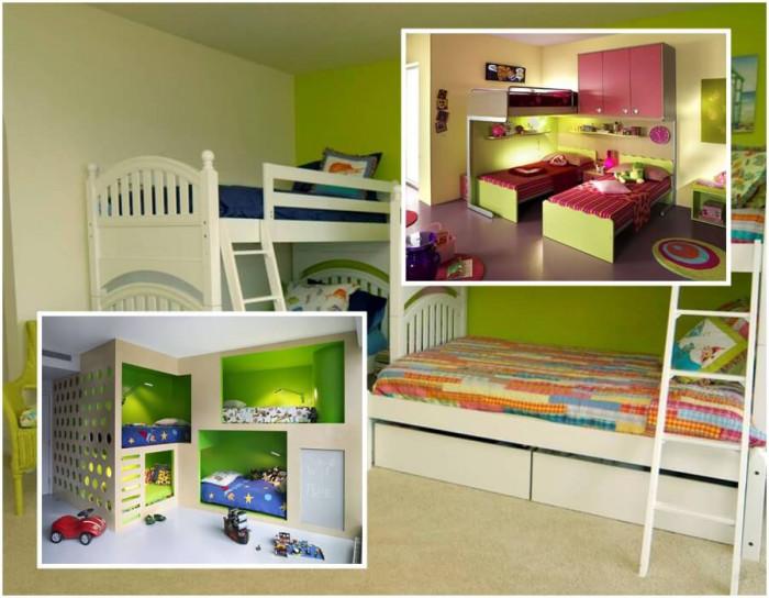 Когато стаята е малка, а децата две или повече, на помощ идват мултифункционалните мебели!