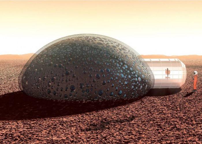 Учени и архитекти визуализираха 3D къща за живот на Марс
