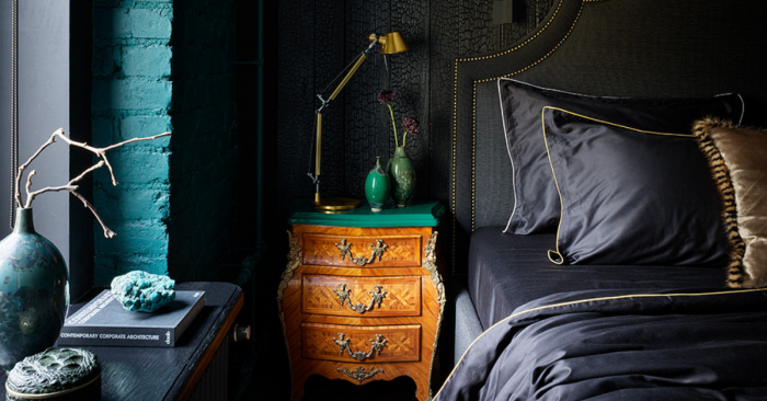 Черен цвят в спалнята - 6 лайфхака за дизайнерска визия