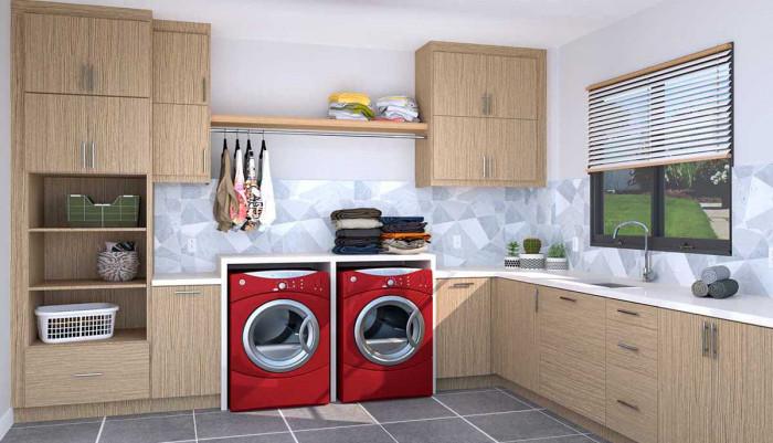 Шкаф над пералнята? Ето какво можеш да скриеш там и как да го направиш красиво