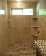 Баня от травертин натурален камък