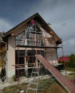 Измазване на къща в Банкя